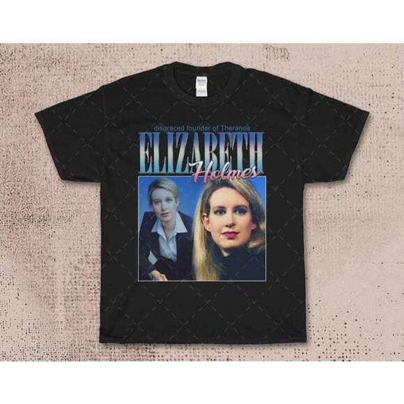 Elizabeth Holmes Theranos Founder Retro Graphic Unisex T-Shirt
